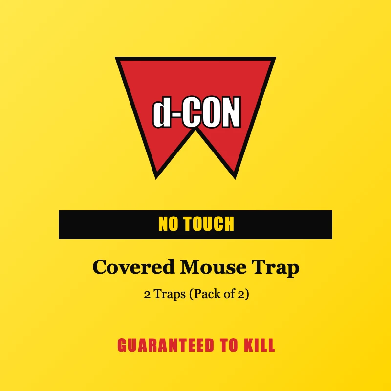 d-CON No View No Touch Covered Mouse Trap, 2-trap value pack